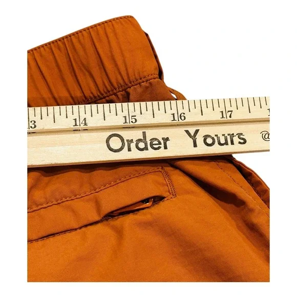 HUMAN MADE Polar Bear Graphic Shorts Orange Drawstring Button Fly Men's L